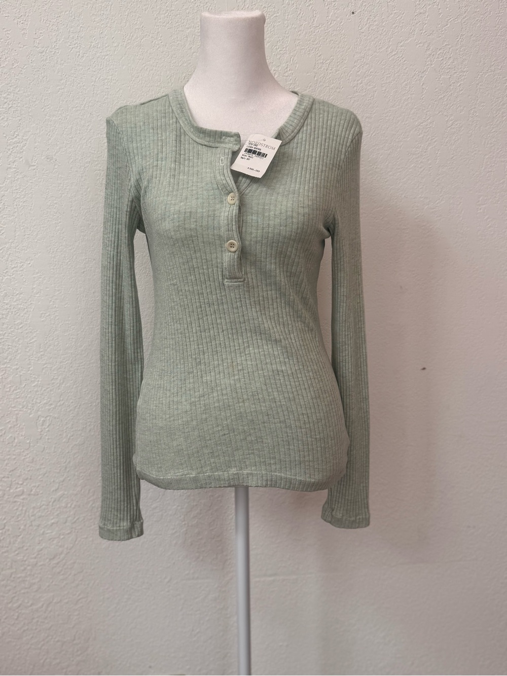 NWT - Citizens of Humanity Celeste Henley stretch rib top - cut out back - Picture 9 of 16